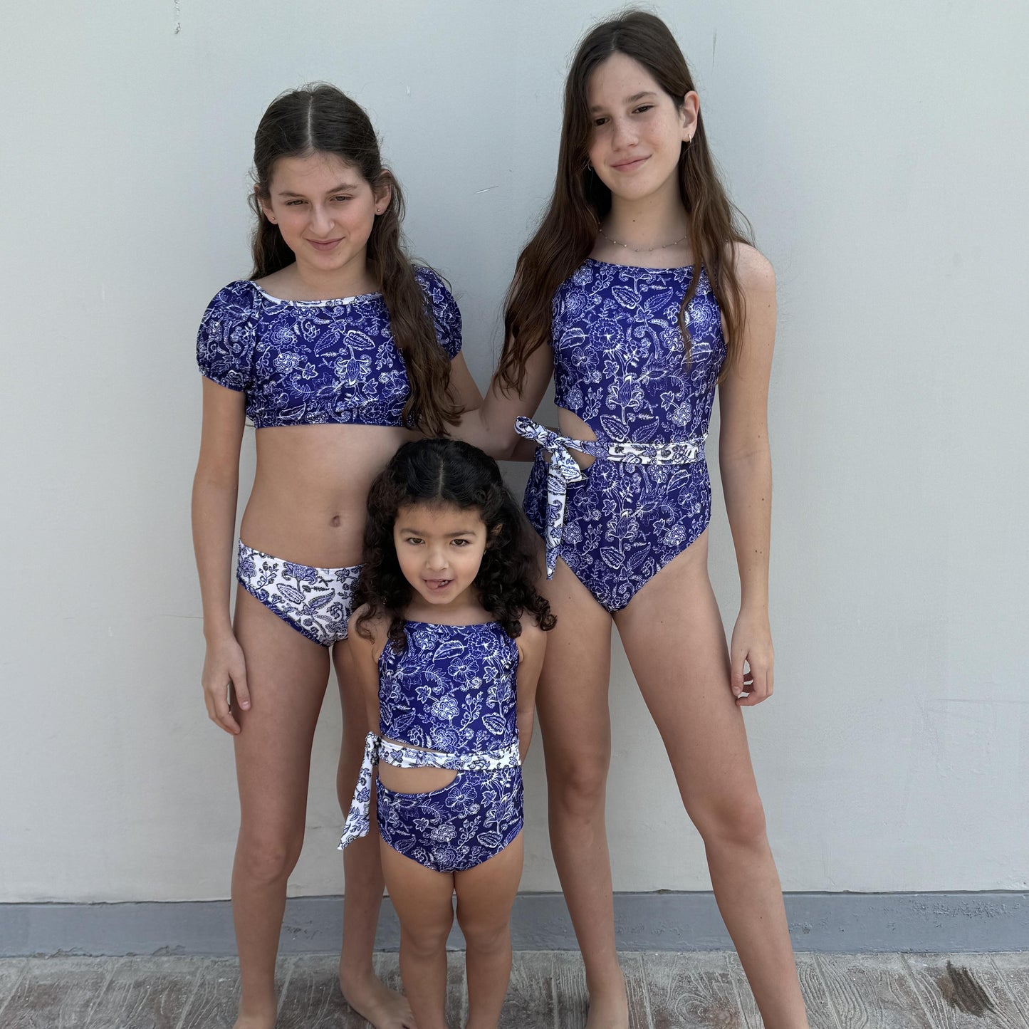 BIKINI BAHIA RUMBERA Flores Azules