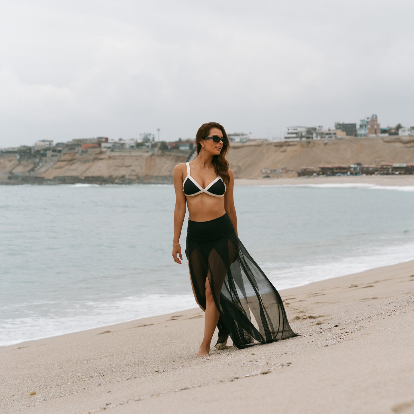 Falda/Vestido Bahia Tul Negro