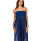 Falda Vestido Itaca Tul Azul