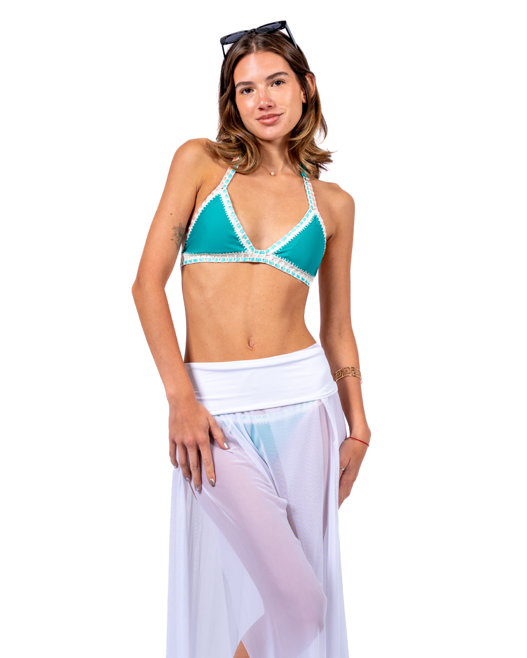 Falda Vestido Itaca Tul Blanco