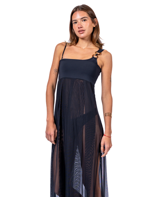 Falda Vestido Itaca Tul Negro