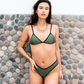 Bikini Adela Verde Militar-Negro